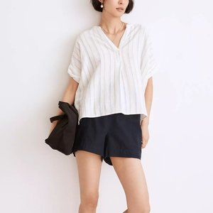 [NWT] Madewell Breezy Popover Top in Stripe